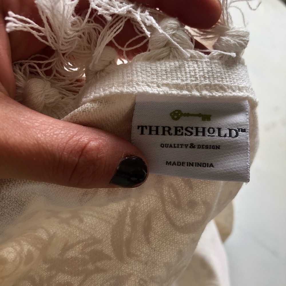 Round table cloth from Target